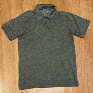 Lululemon Green Metal Vent Polo Shirt M